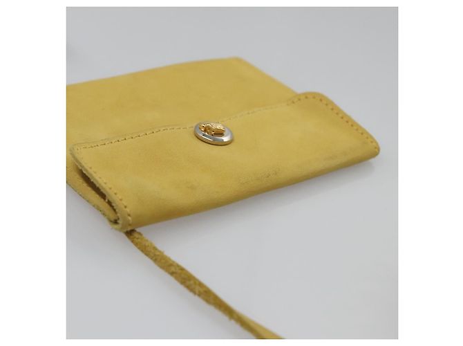 Borsa a Spalla Salvatore Ferragamo in Camoscio Giallo Auth 100746 - vista 23