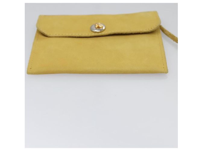 Borsa a Spalla Salvatore Ferragamo in Camoscio Giallo Auth 100746 - vista 24