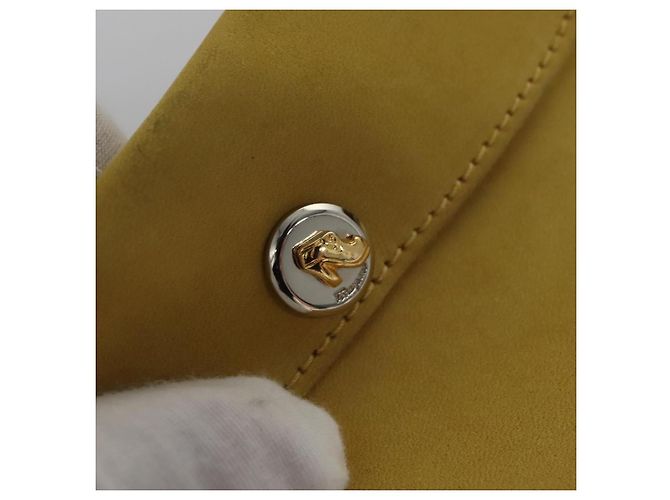 Borsa a Spalla Salvatore Ferragamo in Camoscio Giallo Auth 100746 - vista 26