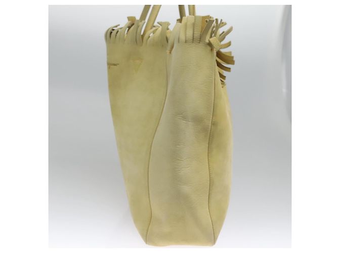 Borsa a Spalla Salvatore Ferragamo in Camoscio Giallo Auth 100746 - vista 3