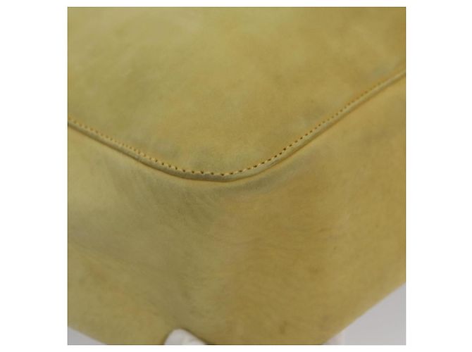 Borsa a Spalla Salvatore Ferragamo in Camoscio Giallo Auth 100746 - vista 9