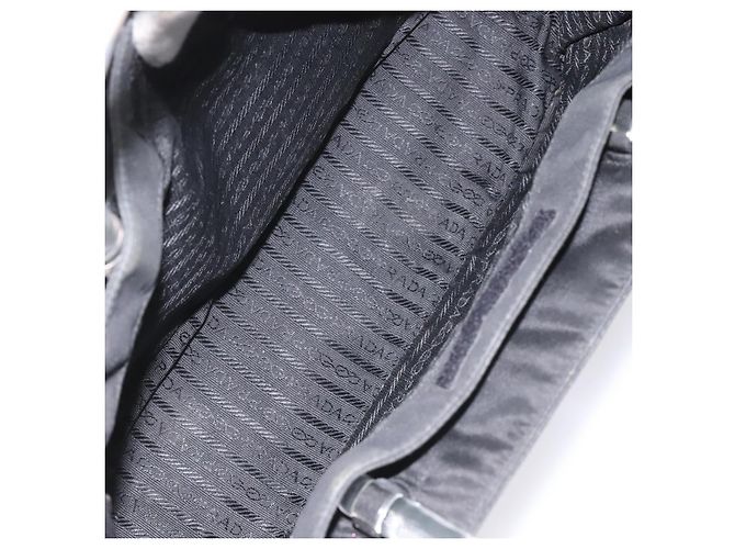 PRADA Bolso de mano de nylon negro Auth KD065 - vista 10