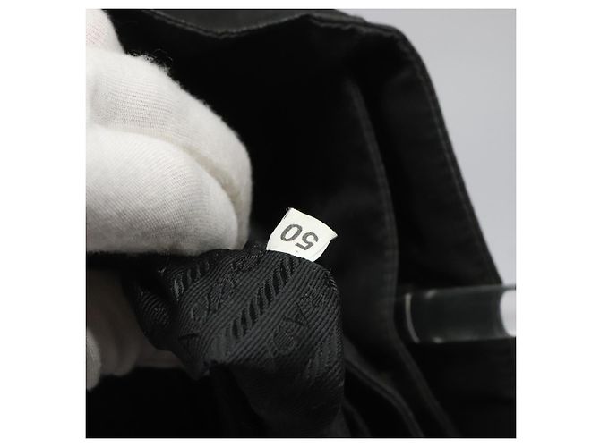 PRADA Bolso de mano de nylon negro Auth KD065 - vista 11