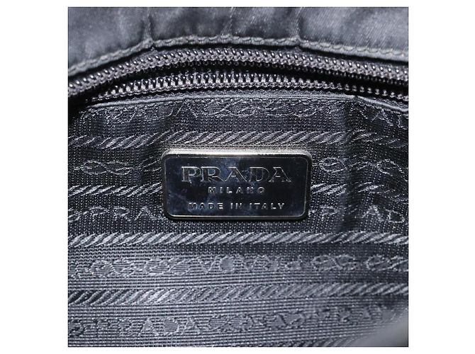 PRADA Bolso de mano de nylon negro Auth KD065 - vista 18