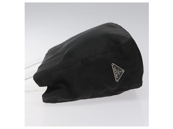 PRADA Bolso de mano de nylon negro Auth KD065 - vista 4
