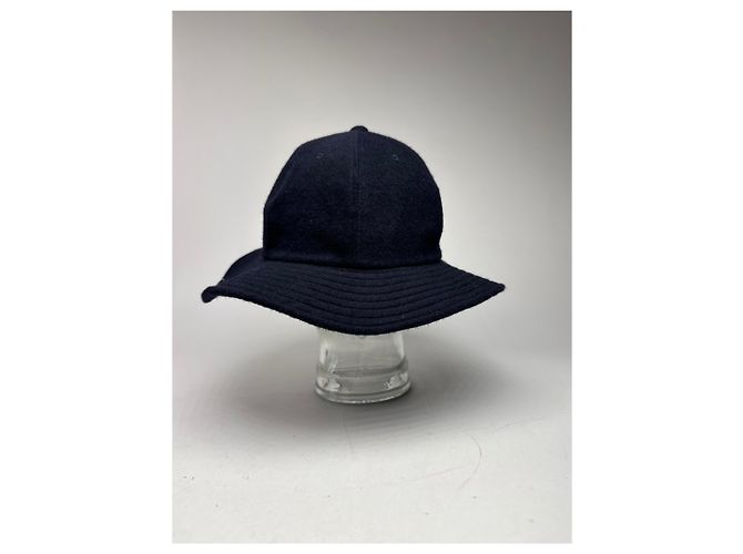 Issey Miyake Cappello in lana Vintage Pleats Please Marino Blu navy - vista 12
