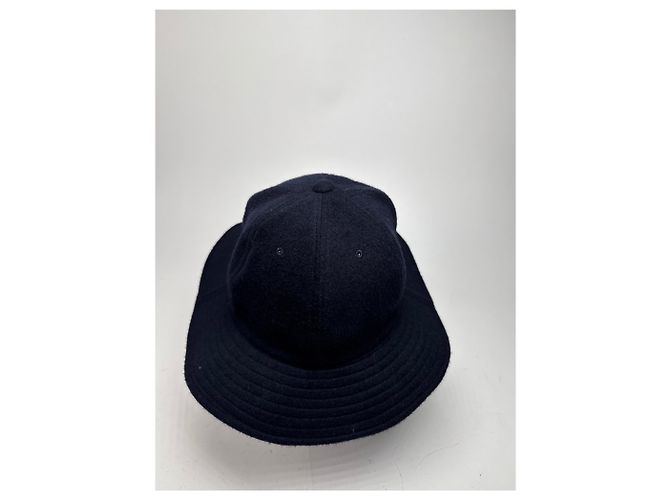 Issey Miyake Cappello in lana Vintage Pleats Please Marino Blu navy - vista 13