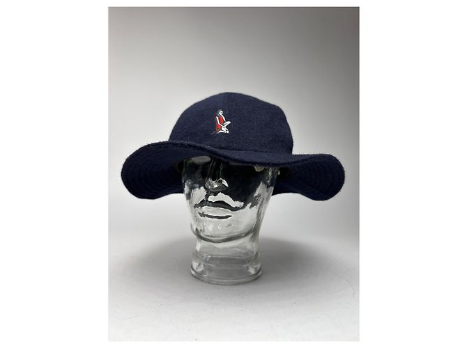 Issey Miyake Cappello in lana Vintage Pleats Please Marino Blu navy - vista 5