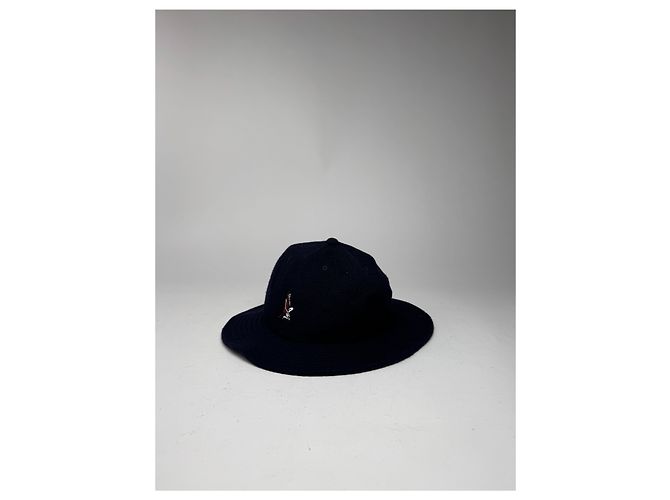 Issey Miyake Cappello in lana Vintage Pleats Please Marino Blu navy - vista 8