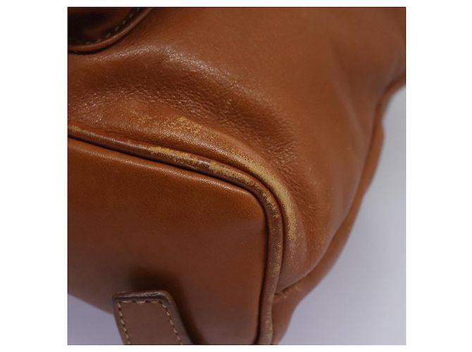 Zaino in pelle Gucci Bamboo marrone oro 003 2058 0030 Auth ep7524 D'oro - vista 17