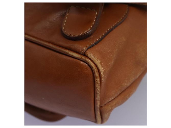 Zaino in pelle Gucci Bamboo marrone oro 003 2058 0030 Auth ep7524 D'oro - vista 19