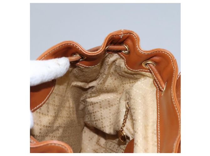 Zaino in pelle Gucci Bamboo marrone oro 003 2058 0030 Auth ep7524 D'oro - vista 26