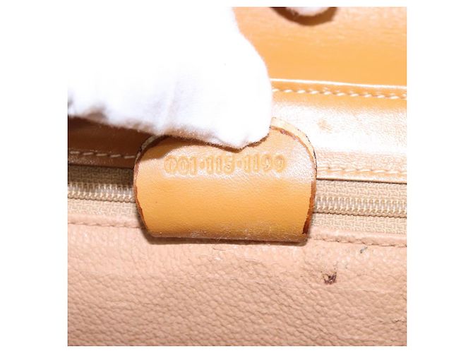 Gucci Borsa a Spalla Micro GG Supreme PVC Beige Oro 001 115 1199 Auth ep7488 D'oro - vista 12