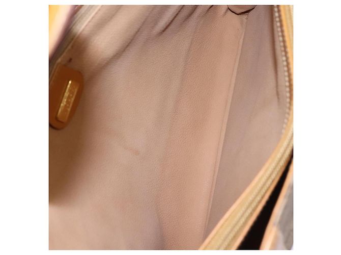 Gucci Borsa a Spalla Micro GG Supreme PVC Beige Oro 001 115 1199 Auth ep7488 D'oro - vista 19