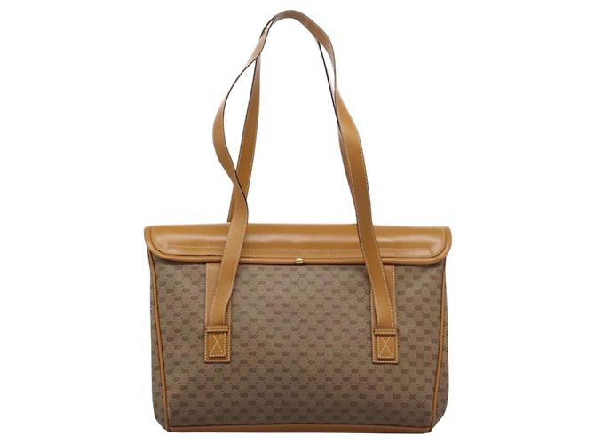 Gucci Borsa a Spalla Micro GG Supreme PVC Beige Oro 001 115 1199 Auth ep7488 D'oro - vista 2