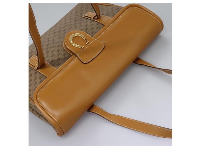 Gucci Borsa a Spalla Micro GG Supreme PVC Beige Oro 001 115 1199 Auth ep7488 D'oro - vista 6