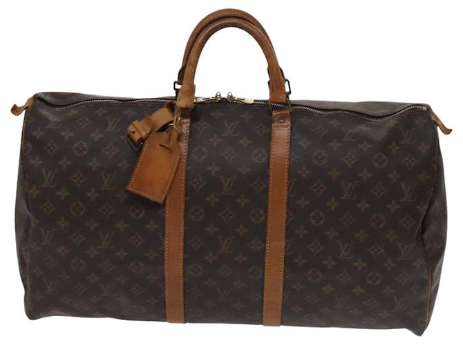 LOUIS VUITTON Monogram Keepall 55 Borsa Boston M41424 LV Auth MY056 Monogramma - vista 13