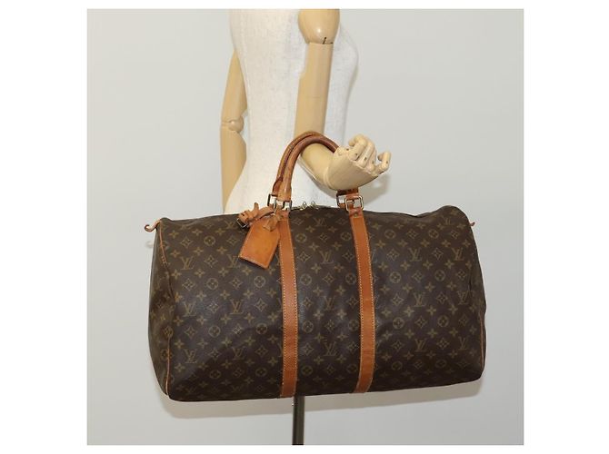 LOUIS VUITTON Monogram Keepall 55 Borsa Boston M41424 LV Auth MY056 Monogramma - vista 22