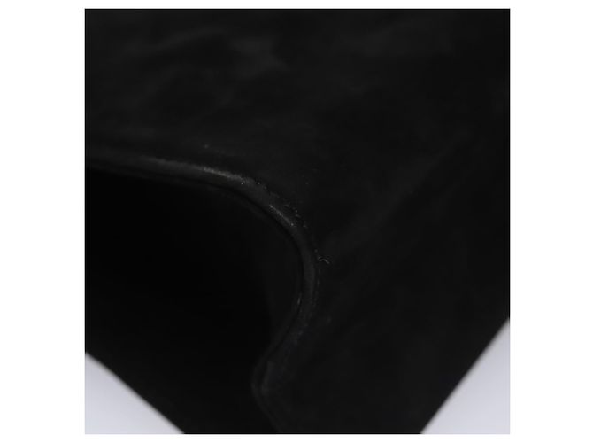 Borsa a mano Vala in suede 2 in 1 nera e oro Auth BA373 di Salvatore Ferragamo Nero D'oro - vista 17
