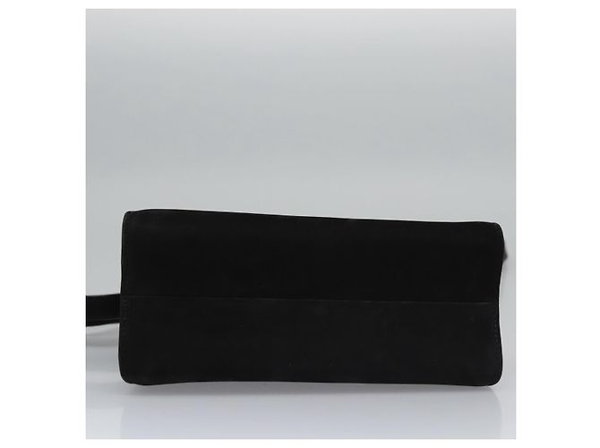 Borsa a mano Vala in suede 2 in 1 nera e oro Auth BA373 di Salvatore Ferragamo Nero D'oro - vista 5
