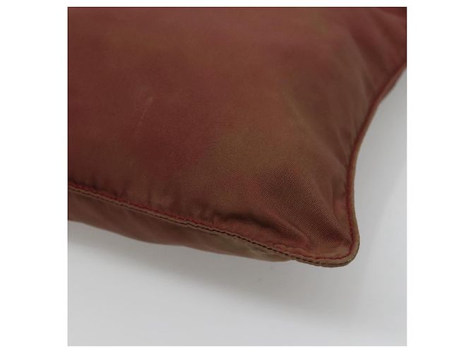 PRADA Borsa a Spalla in Nylon Rosso Vino Auth ar13308 Bordò - vista 8