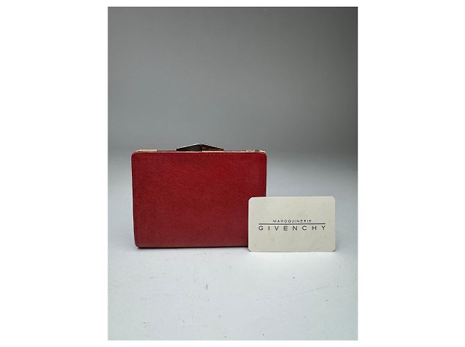 Vintage  Givenchy GV3 leather wallet Red - view 5