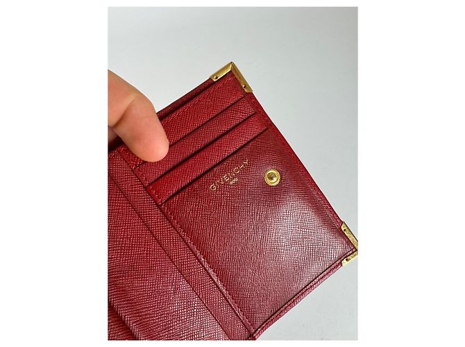 Vintage  Givenchy GV3 leather wallet Red - view 8