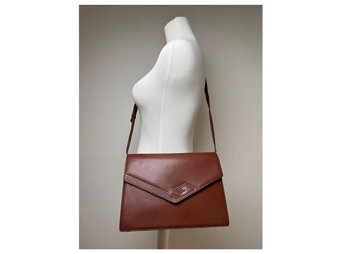 Vintage Givenchy 4G Leder Tasche braun - Ansicht 4