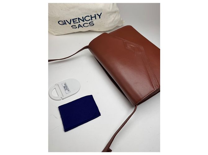 Vintage Givenchy 4G Leder Tasche braun - Ansicht 8