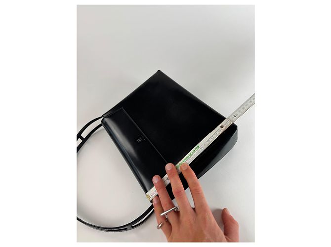 Vintage Givenchy 4G Handtasche aus Lackleder schwarz - Ansicht 13