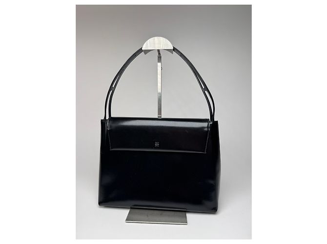 Vintage Givenchy 4G Handtasche aus Lackleder schwarz - Ansicht 6