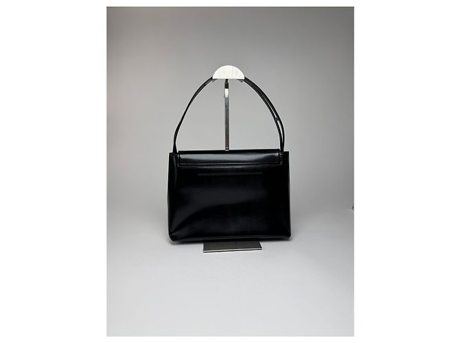 Vintage Givenchy 4G Handtasche aus Lackleder schwarz - Ansicht 8