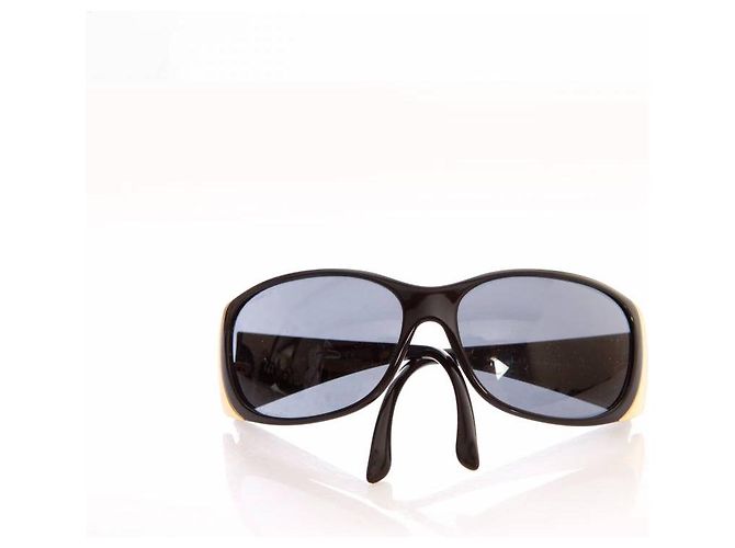 Prada, schwarze übergroße Sonnenbrillen - Ansicht 3