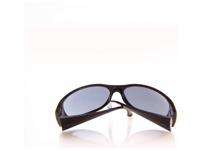 Prada, schwarze übergroße Sonnenbrillen - Ansicht 7