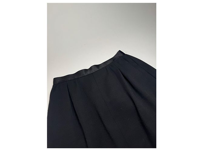 Gonna vintage Yves Saint Laurent M nera Nero - vista 14