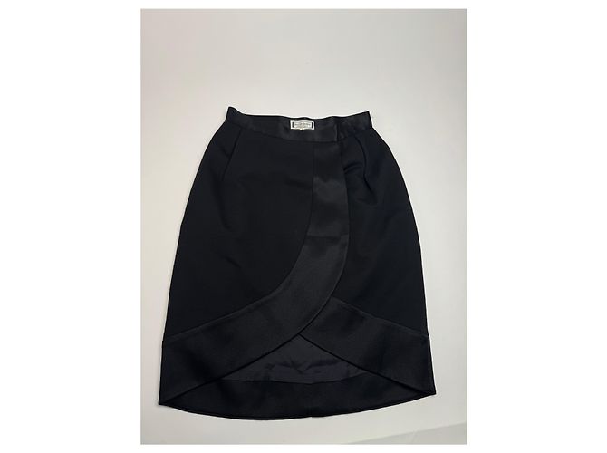 Gonna vintage Yves Saint Laurent M nera Nero - vista 8
