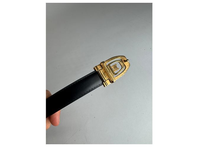 Céline Vintage Celine Paris Ledergürtel schwarz - Ansicht 4