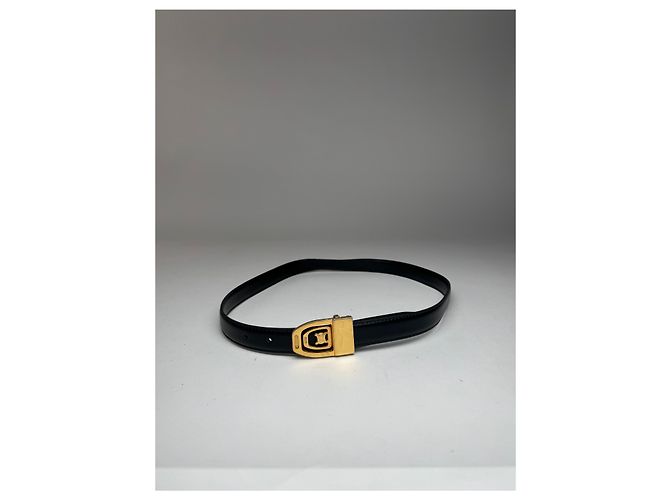 Céline Vintage Celine Paris Ledergürtel schwarz - Ansicht 5