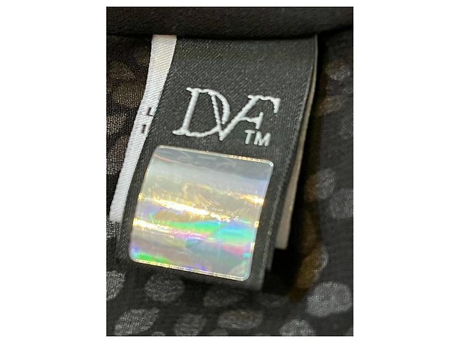 Diane Von Furstenberg DvF Shannon silk wrap dress in black and white - view 5