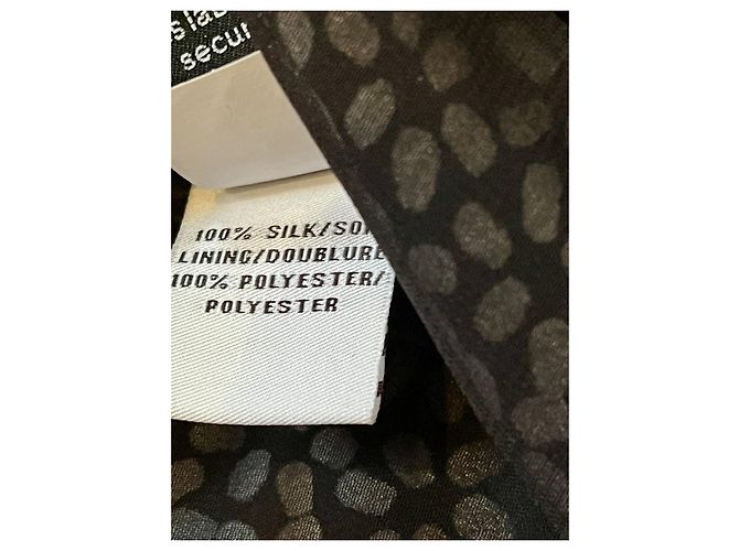 Diane Von Furstenberg DvF Shannon silk wrap dress in black and white - view 6