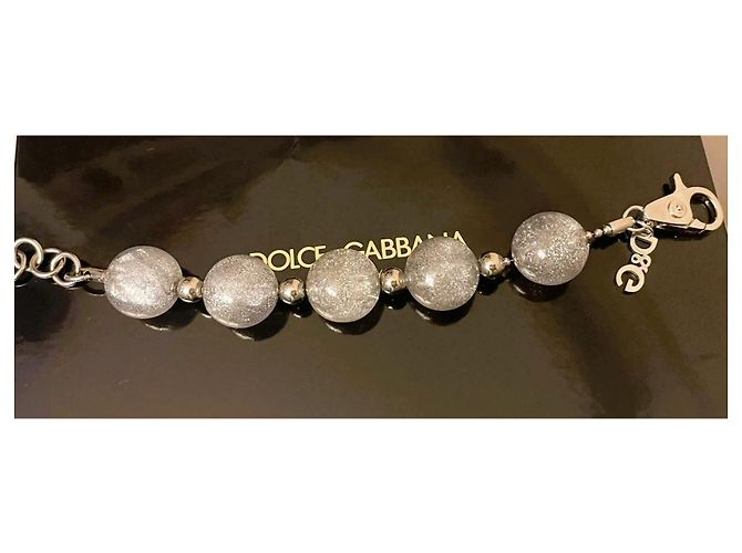 Bracciale DOLCE & GABBANA con boule argento satinato - vista 12