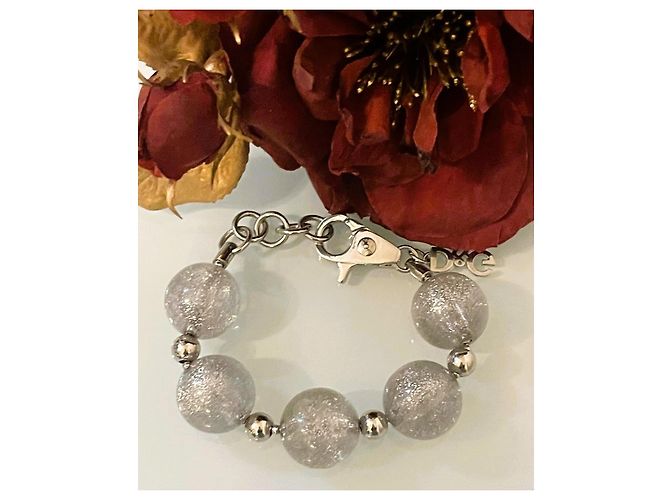 Bracciale DOLCE & GABBANA con boule argento satinato - vista 2