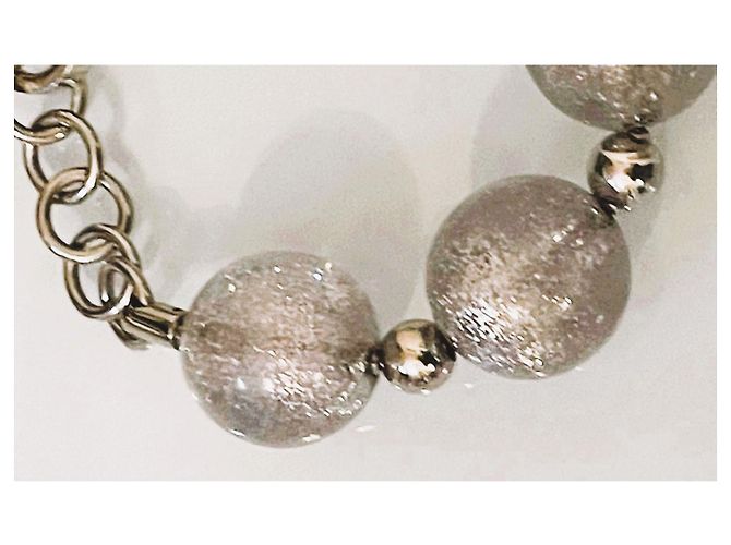 Bracciale DOLCE & GABBANA con boule argento satinato - vista 4