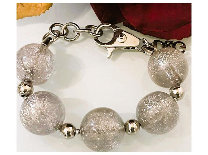 Bracciale DOLCE & GABBANA con boule argento satinato - vista 7