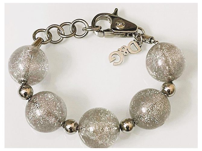 Bracciale DOLCE & GABBANA con boule argento satinato - vista 9
