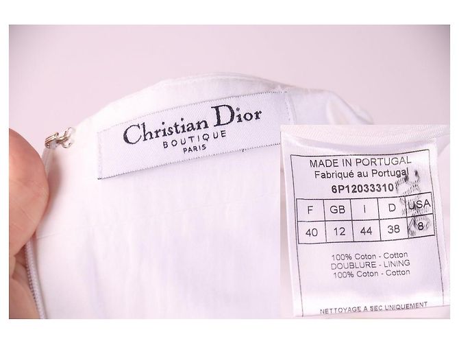 Top Christian Dior & John Galliano 2006 com saia Branco - vista 2