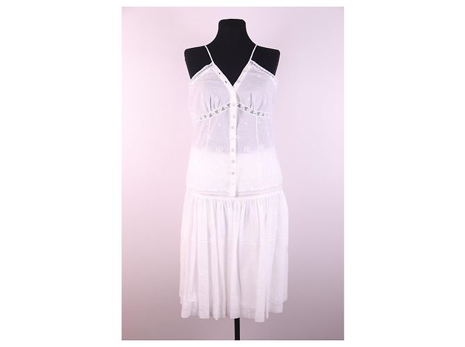 Top Christian Dior & John Galliano 2006 com saia Branco - vista 6