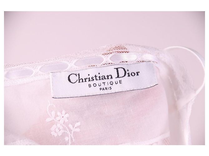 Top Christian Dior & John Galliano 2006 com saia Branco - vista 9