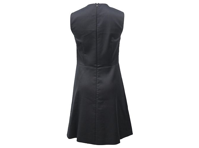 Vestido mini A-line de algodón negro con aplique de mariposa RED Valentino - vista 3