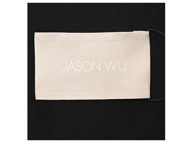 Schwarzer Polyester-Einreiher-Blazer mit Spitzen-Details von Jason Wu - Ansicht 4